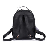 Cat Cartoon Leather Rucksack for Girls