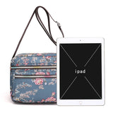 Rural Pastoral Style Flower Crossbody Shoulder Bag for Lady