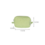 Women's Candy Cosmetic Bag Zipper Handbag Student Pen Box Wallet Makeup Storage