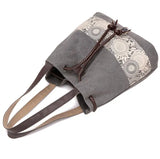 National Style Canvas Shoulder Bag for Women