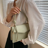 Small Beige Shoulder Bag Yellow Leather