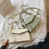 Small Beige Shoulder Bag Yellow Leather