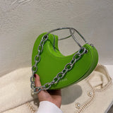 Leopard Shoulder Bag Heart Saddle Handbag