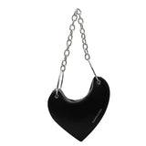 Leopard Shoulder Bag Heart Saddle Handbag