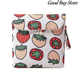 Women Sanitary Napkin Tampon Storage Bag Makeup Purse Cartoon Wallet