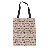 Tropical Animal Print Shopping Bag Large Capacity Reusable