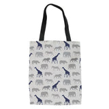 Tropical Animal Print Shopping Bag Large Capacity Reusable
