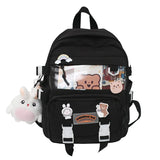 Women School Backpack Nylon Bagpack Anti Theft Rucksack