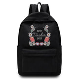 Canvas School Backpack for Women Men Outdoor Picnics