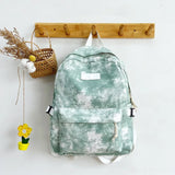 Canvas Women Backpack Tie Dye Shoulder Bag Bookbags Teen Girls Rucksack