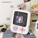 Women School Backpack Game Console Convertible Ladies Cartoon Casual Daypack