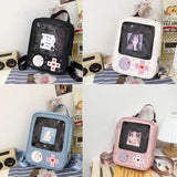 Convertible Women School Backpack Game Console Ladies Daypack