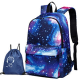 Canvas School Backpack USB Charging Large Capacity Travel Backpack