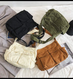 Women Messenger Bag Large Capacity Canvas Casual