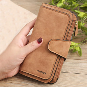 High Capacity Women's Leather Wallet