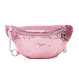 Women Sequin Fanny Pack Waist Bag Glitter Bum Belts Bags Waist Packs