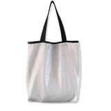 Women Sequins Shoulder Bag Tote Handbag Large Capacity Mermaid Sequins Bag
