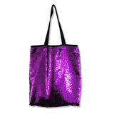 Women Sequins Shoulder Bag Tote Handbag Large Capacity Mermaid Sequins Bag