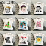 Hasbulla King Harajuku Canvas Shopper Bag Large Shoulder Tote Handbag