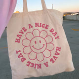 Women Book Lover Canvas Shopper Bag Tote Shoulder Lady Bag
