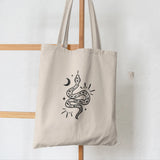 Women Shopper Mason Jar Art Planets Stroke Shopping Canvas Bag