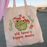 Women Shopper Mushroom Canvas Bag Tote Shoulder Lady Handbag