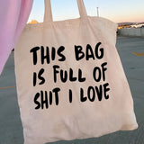 Women Shopper Mushroom Canvas Bag Tote Shoulder Lady Handbag