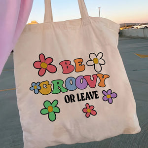 Floral Canvas Shopper Bag Y2K Tote Shoulder Lady Bag