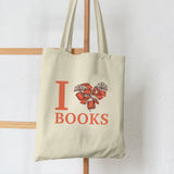 Butterflies and Flowers Printed Shopper Canvas Tote Bag
