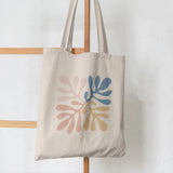 Butterflies and Flowers Printed Shopper Canvas Tote Bag