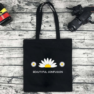 Daisy Series Canvas Tote Bag Eco Grocery Handbag