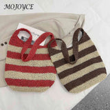 Straw Weave Shopping Bag Large Capacity for Beach Vacation