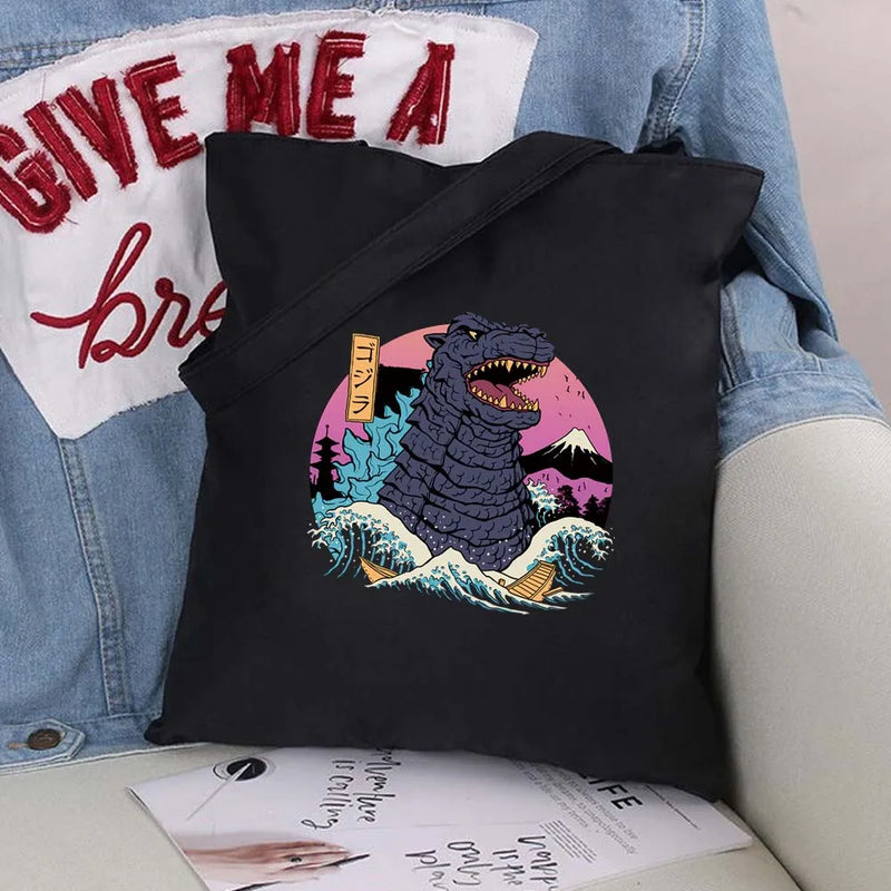 Cat Pattern Series Eco Shopper Shoulder Bag Canvas Tote Bag