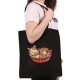 Cat Pattern Series Eco Shopper Shoulder Bag Canvas Tote Bag