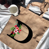 Women Shoulder Bag Canvas Tote Handbag High Capacity Student Bag