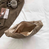 Women Quilted Leather Shoulder Bag Solid Girl Clutch