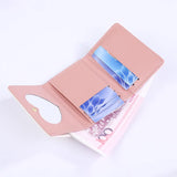 Women Short Thin Tiger and Pig Small Wallet Student Three-fold Coin Purse