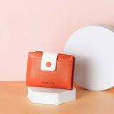 Women Short Wallet Small Leather Purse Ladies Card Bag