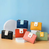 Women Short Wallet Small Leather Purse Ladies Card Bag