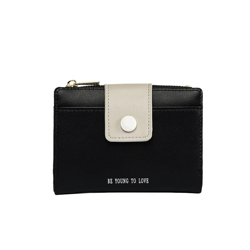 Women Short Wallet Small Leather Purse Ladies Card Bag