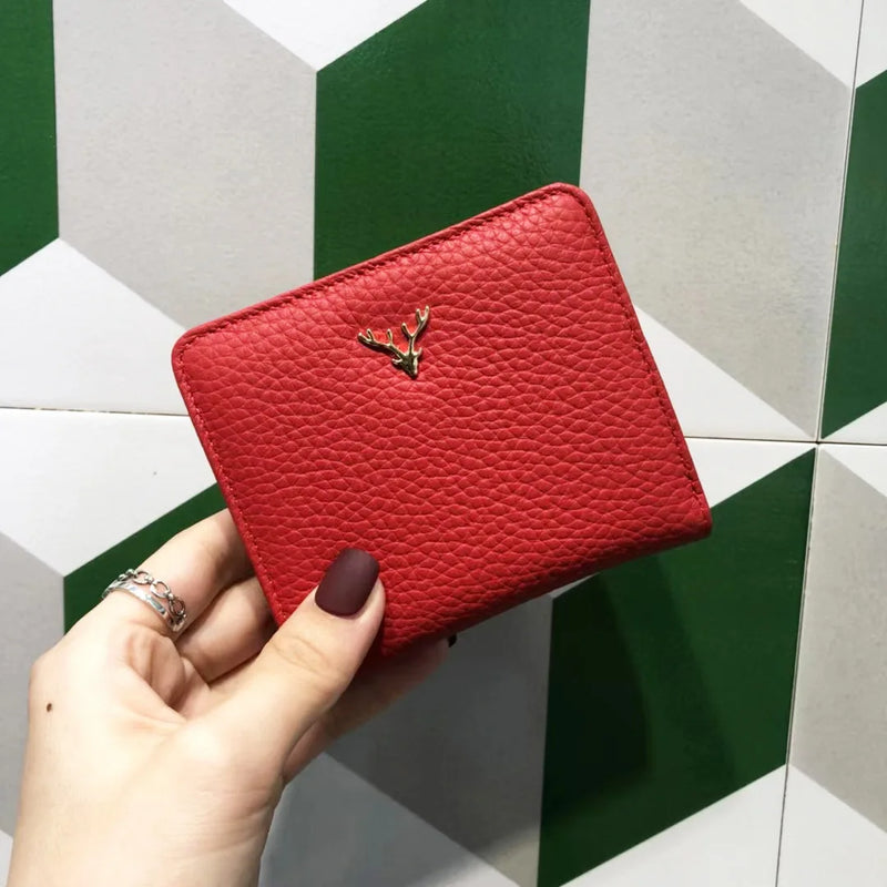Cow Leather Women Short Wallets 3133