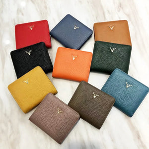 Cow Leather Women Short Wallets 3133