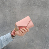 Women Short Wallets Minimalist Wallet Pocket Purse With Buckle Sale-WT