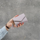 Women Short Wallets Minimalist Wallet Pocket Purse With Buckle Sale-WT