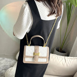 Women Shoulder Bag Handbags INS Bag Patchwork White/Black/Khaki Crossbody Bags