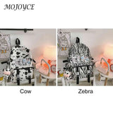 Women Shoulder Backpack Cow Printing Funny Laptop Backpack Large Capacity