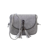 Women Shoulder Bag Leather Handbags Tassel Chain Messenger Bag