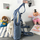 Women Shoulder Bag Nylon Tote Bag Embroidered Letter Student Han