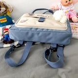 Women Shoulder Bag Nylon Tote Bag Embroidered Letter Student Han