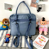Women Shoulder Bag Nylon Tote Bag Embroidered Letter Student Han